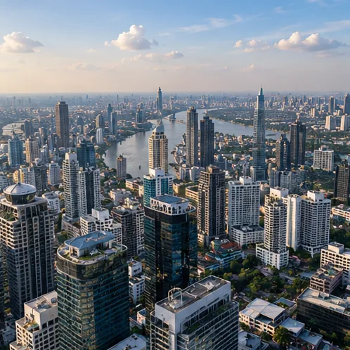 AI-created view 5 of Mahanakhon SkyWalk