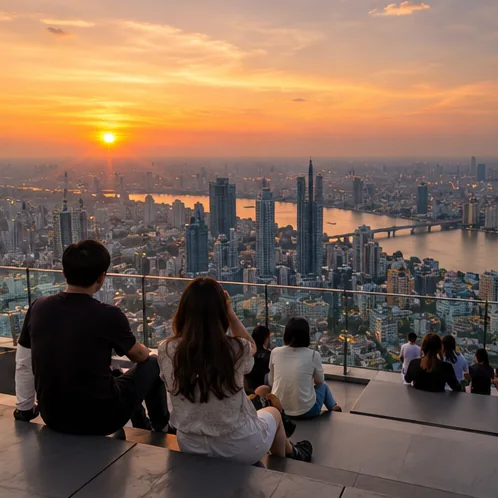 AI-created view 6 of Mahanakhon SkyWalk