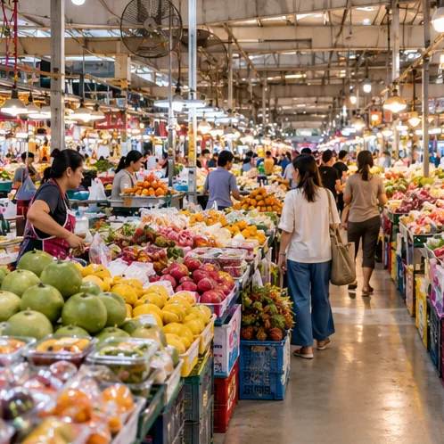 AI-created impression of Or Tor Kor Market