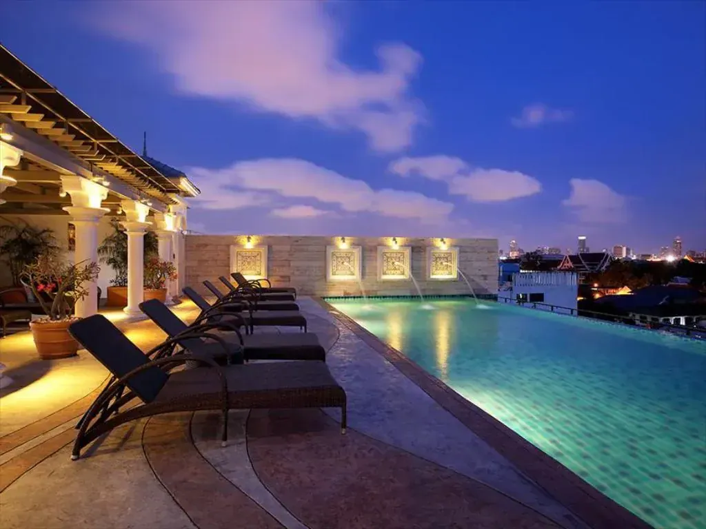 Rooftop pool at Chillax Resort Khaosan