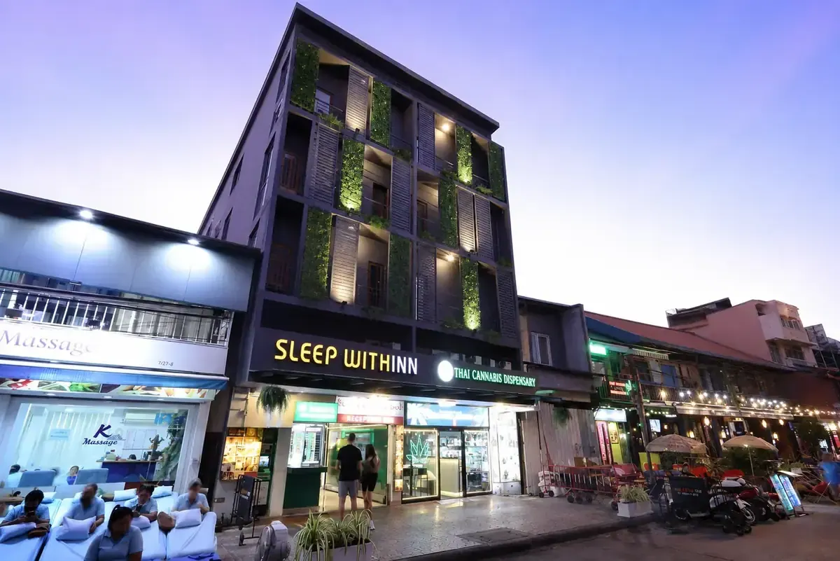 Hotel facade at Sleep Withinn Hotel Khaosan